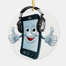 Teléfono celular de los auriculares ornatos