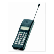 teléfono celular del viejo estilo postal