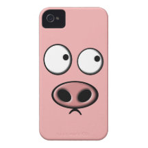 Teléfono del cerdo iPhone 4 Case-Mate protector
