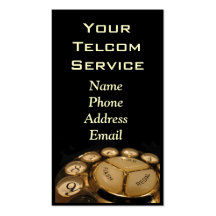 Teléfono del dial rotatorio del vintage plantilla de tarjeta de visita