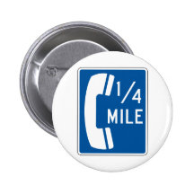 Teléfono placa de calle de 1/4 milla pin
