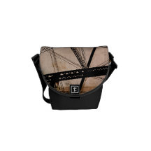 "telegrafía" la bolsa de mensajero del puente de c bolsa messenger
