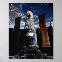 Telescopio de Hubble atracado con esfuerzo de la l Impresiones