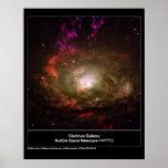 Telescopio de Hubble de la galaxia de Circinus Poster
