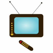 Televisión del vintage con el telecontrol escultura fotografica