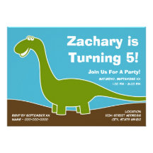 Tema de la fiesta de cumpleaños del dinosaurio invitacion personalizada