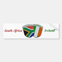 Tema de las banderas de la amistad de Suráfrica y  Etiqueta De Parachoque