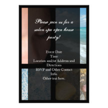 Tema de lujo del balneario invitaciones personalizada