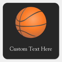 Tema del baloncesto pegatinas cuadradases