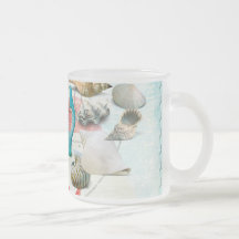 Tema náutico de la playa de las estrellas de mar d tazas de café