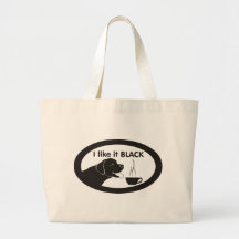Tema negro del café de Labrador Bolsas