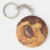 Temperantia de Burne Jones, arte del Victorian del Llavero Personalizado