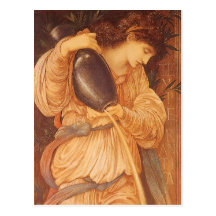 Temperantia de Burne Jones, arte del Victorian del Postales