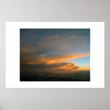 Tempestad de truenos desde arriba poster