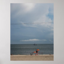 Tempestad de truenos que se acerca, playa del vera poster