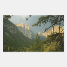 Tempestad de truenos sobre el valle de Yosemite Pegatinas