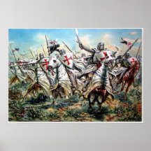 Templario en el ataque poster