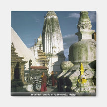 Templo budista en Katmandu, Nepal Imán