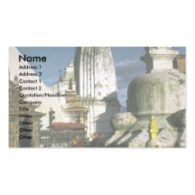 Templo budista en Katmandu, Nepal Tarjeta Personal