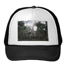 Templo camboyano en la selva gorras