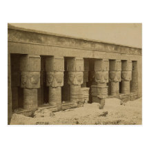 Templo de Hathor, Egipto circa 1867 Postales