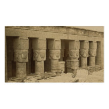 Templo de Hathor, Egipto circa 1867 Tarjeta De Visita