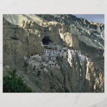 Templo de la cueva, Zanskar, la India Tarjetas Informativas