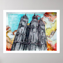 Templo de LDS Salt Lake City Impresiones