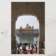 Templo de oro Harmandir Sahib Amritsar la India de Tarjetón