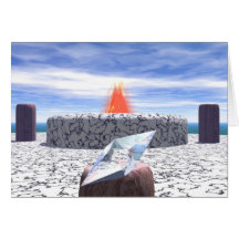 Templo del fuego de la Atlántida Felicitación