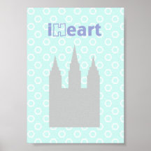 templo del iHeart SLC Posters