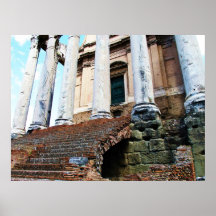 Templo del POSTER de Antoninus y de Faustina