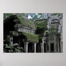 templo del prohm de TA en Camboya Poster