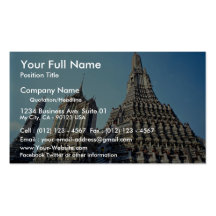 Templo tailandés en Bangkok, Tailandia Tarjeta De Visita