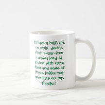 Tendré mitad-CAF, ningún azote, tiro doble, sug… Taza