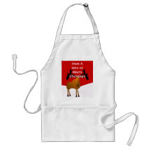 ¡Tenga Felices Navidad de un MOO-ST! Delantal