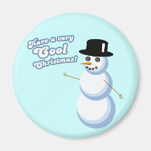 ¡Tenga Navidad frescos muy Felices! Imán