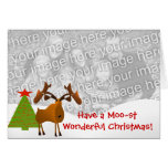 ¡Tenga navidad maravilloso un MOO-st! Tarjeta