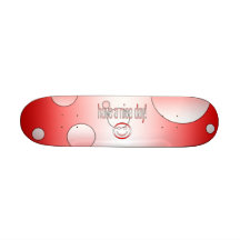 ¡Tenga Niza un día! La bandera de Canadá colorea a Patineta Personalizada