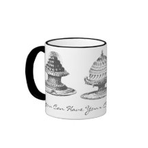 ¡Tenga su torta y cómala también! Taza