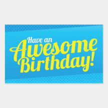 ¡Tenga un cumpleaños impresionante! tarjeta Rectangular Altavoz