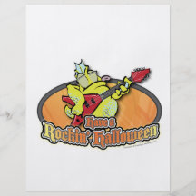 Tenga un Rockin Halloween Flyer A Todo Color
