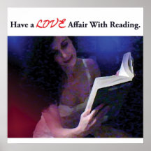 Tenga un romance con la lectura poster