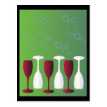 ¡Tenga un vidrio de vino! Tarjetas Postales