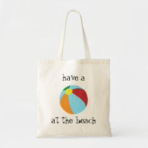 Tenga una bola en el tote de la playa bolsa