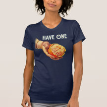 Tenga una camiseta anaranjada
