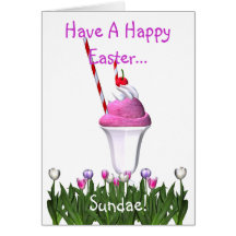 Tenga una Pascua feliz… ¡Helado! Felicitacion