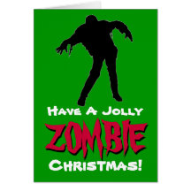 Tenga una tarjeta de Navidad alegre del zombi (el 