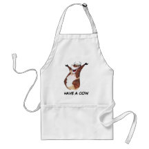 Tenga una vaca delantal