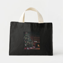 ¡Tenga usted mismo los Felices pequeños Navidad! Bolsa De Mano